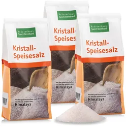 Kristall-Speisesalz 3 x 1 kg - 3 kg