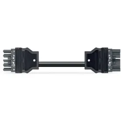 Wago 771-8985/016-603 konfektionierte Verbindungsleitung,Eca,Buchse Stecker,dunkelgrau 7718985016603
