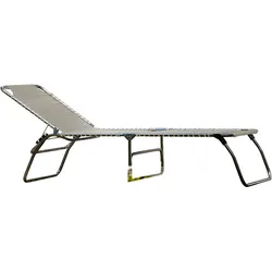 Fiam Amigo xxl - Dreibeinliege  Taupe mit taupem Band