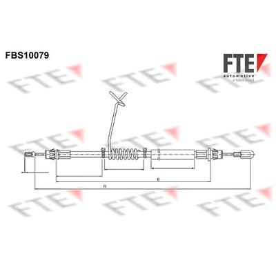 Fte Seilzug, Feststellbremse [Hersteller-Nr. 9250370] für Ford