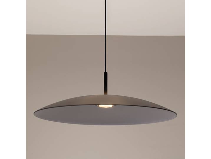 Suspension Polifemo Ø 60cm Gris/Gris aluminium / verre fumé LED non-remplaçables Module LED