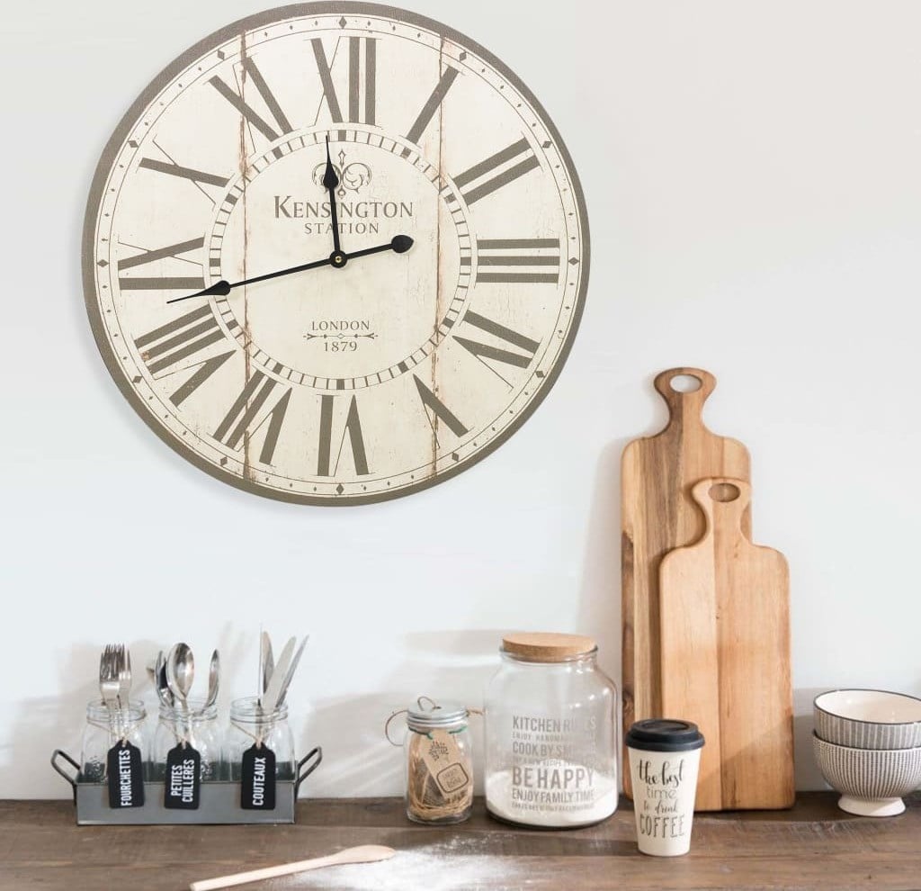 The Living Store Vintage Wandklok London Analoog Wandmontage