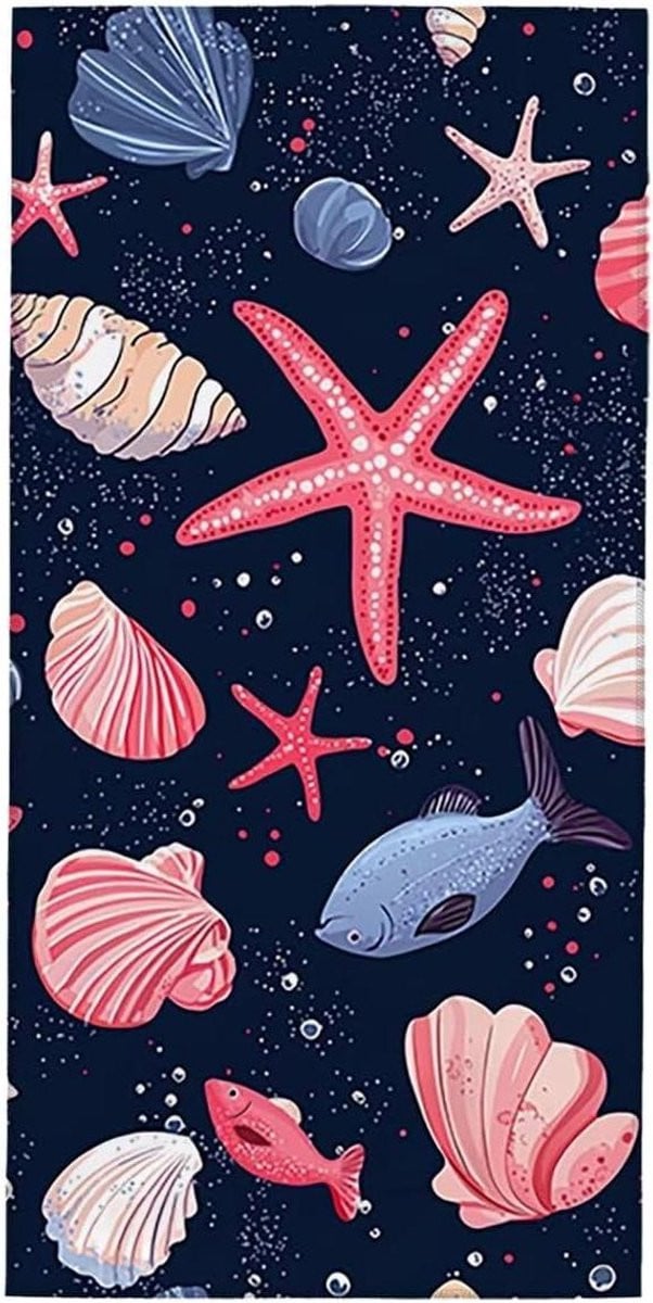 Strandlaken Microvezel Badhanddoek XXL Meerkleurig 90 x 180 cm
