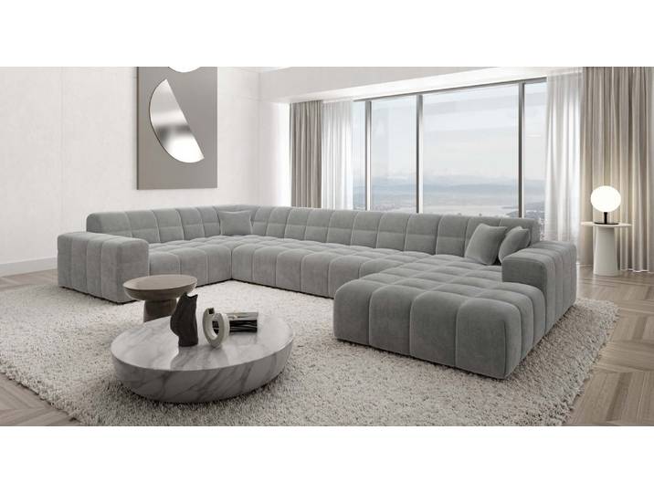 Stoff Wohnlandschaft Ibiza U-Form