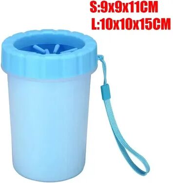 Friendly Fresh Finds Soft Silicone Dog Paw Washer Cleaner Cup Pet Foot Cleaning Brush For Dogs And Cats blue s