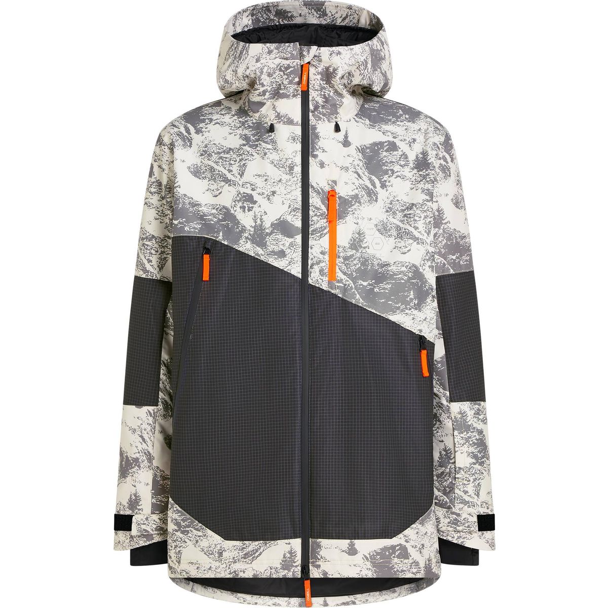 O'Neill Fwc'peak Fire Snow Jacket grey mountain landscape (38036) L 2500154-38036-L