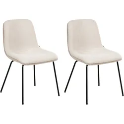 ESSZIMMERSTUHL 2er-Set Hellbeige Lorida