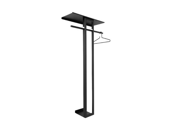 Design Wandgarderobe „Luno Large 70“ Schwarz Spinder Design