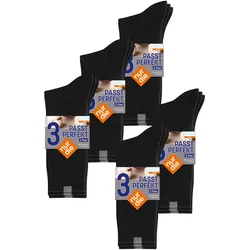 NUR DIE Herren Basicsocken Passt Perfekt bequeme Alltagssocken 15