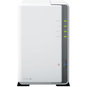 Synology NAS DiskStation DS223j, 1GbE LAN, 2 Bay, 1GB DDR4 RAM, Realtek RTD1619B