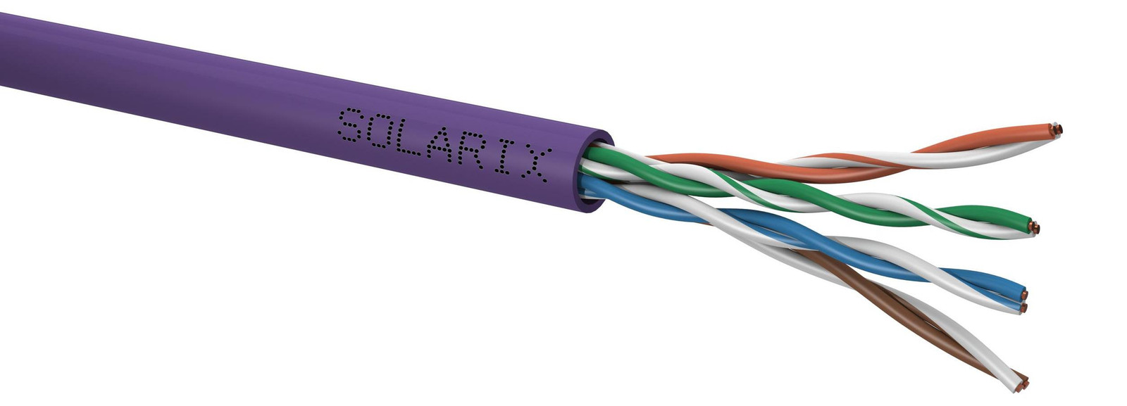 Solarix CAT5E UTP LSOH Installatiekabel, 500 m per doos
