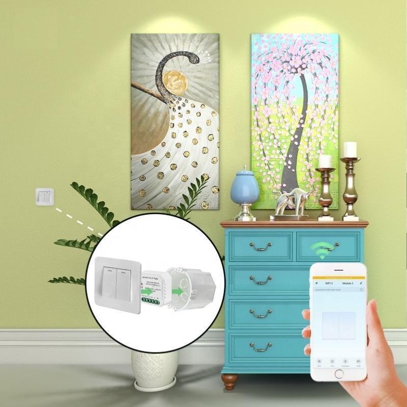 Silumen Module Double Interrupteur Wifi Blanc