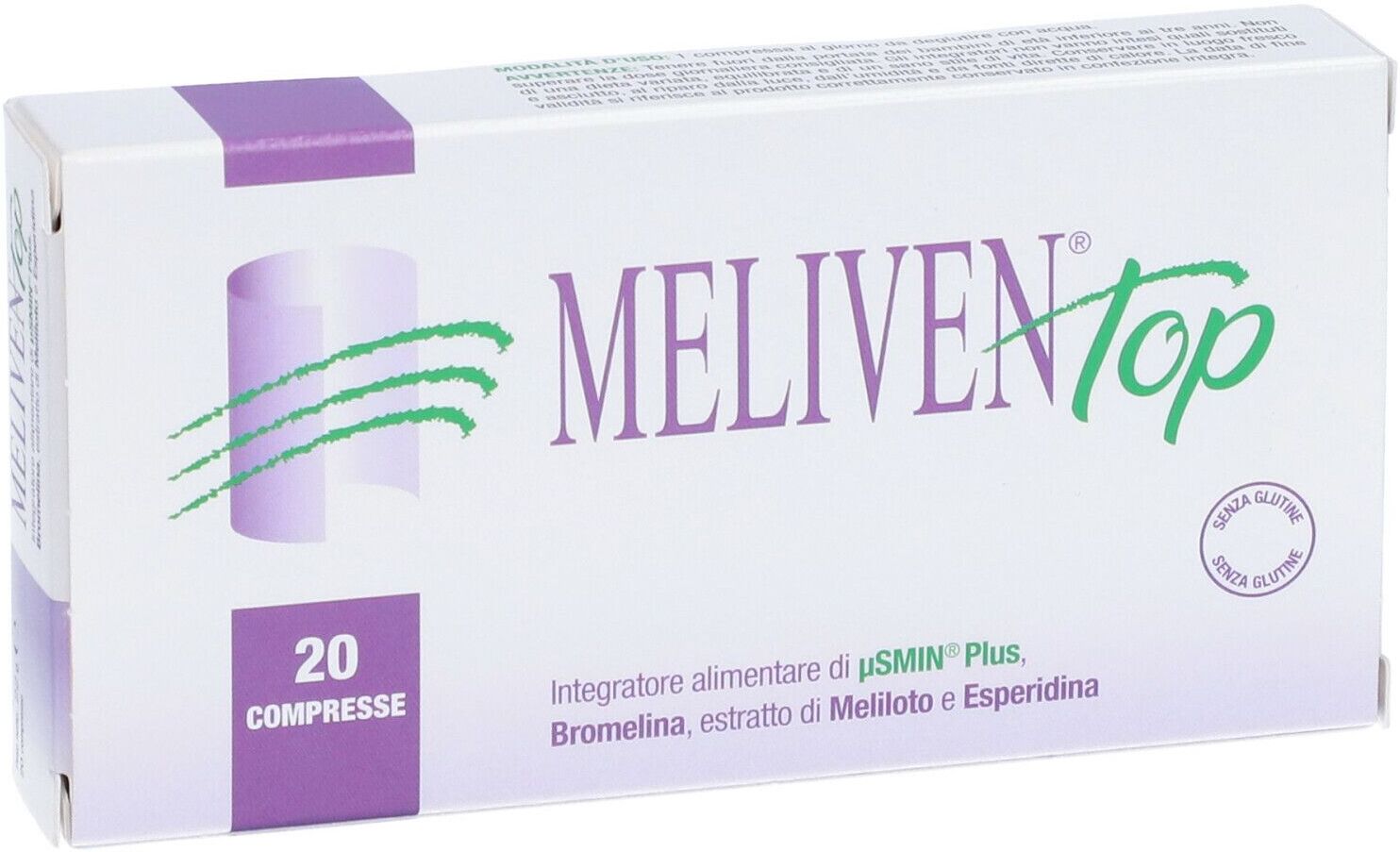 NATURAL BRADEL Srl Natural Bradel, Meliven Top, 20 Compresse