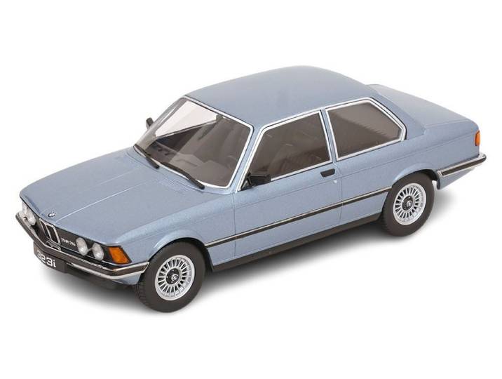 KK Scale Modellauto BMW 323i E21 1978 hellblau metallic, Maßstab 1:18