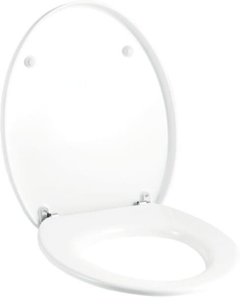 Geberit Cleo WC-Sitz 573660000 weiss, Scharniere verchromt, für WC 205900