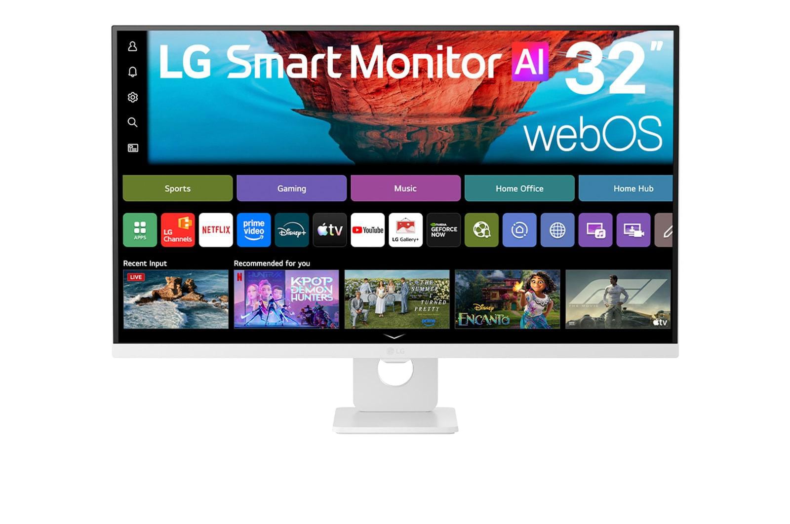 LG Smart 32U721SB-W 32 Zoll 4K (UHD) VA Streaming Monitor 60 Hz 16:9 HDMI (USB-C PD 65W)
