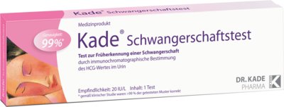 DR. KADE Pharmazeutische Fabrik GmbH KADE Schwangerschaftstest 1 St 01328317
