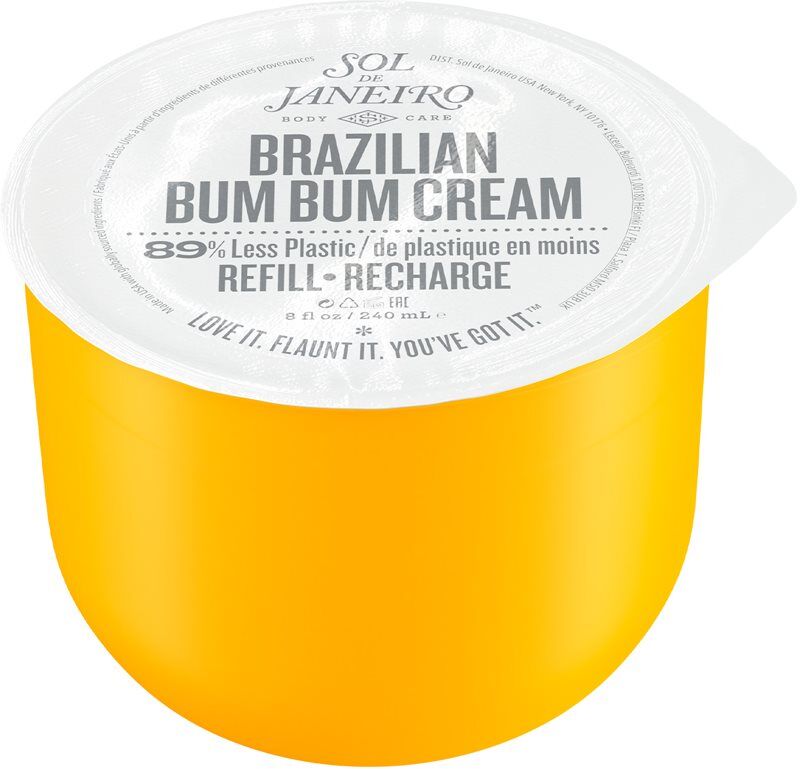 Sol de Janeiro Brazilian Bum Bum Cream festigende und glättende Creme für Hüft- und Beckenbereich Ersatzfüllung 240 ml