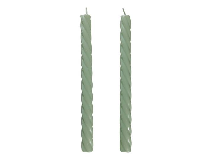 Stabkerze TWISTED 2er-Set 2 x 26 x 2cm Mint