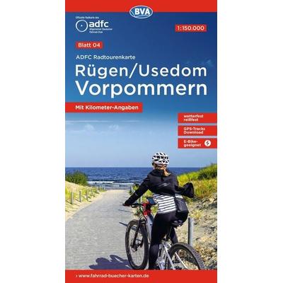 BVA ADFC Radtourenkarte Rügen/Usedom Vorpommern 1:150.000, Sonstige von , KOMPASS Freytag & Berndt, 978-3-96990-230-1