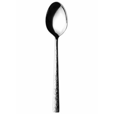 Kaffeelöffel MÄSER "Ivy", silber (silberfarben), 12 Stk., Edelstahl 18/10, Esslöffel, Kaffeelöffel, mit eingeprägter Musterung auf dem Griff