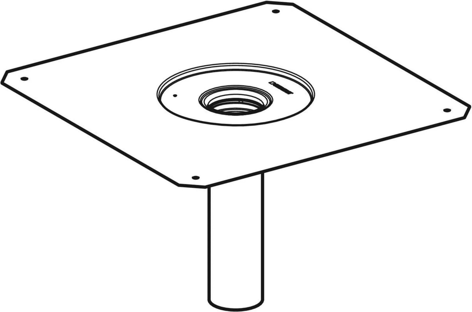 Geberit GE Pluvia aansluitstuk voor dampsper, diameter 56 mm, CrNi