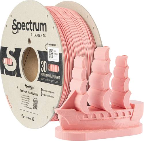 Spectrum Filaments 80730 Pastello PLA Filament PLA Matt 1.75mm 1000g flamingo red, Rot, Pastell 1St.