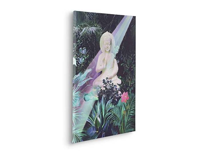 Komar Keilrahmenbild im Echtholzrahmen - Garden of Silence - Größe 40 x 60 cm - Wandbild, Kunstdruck, Wanddekoration, Design, Wohnzimmer, Schlafzimmer