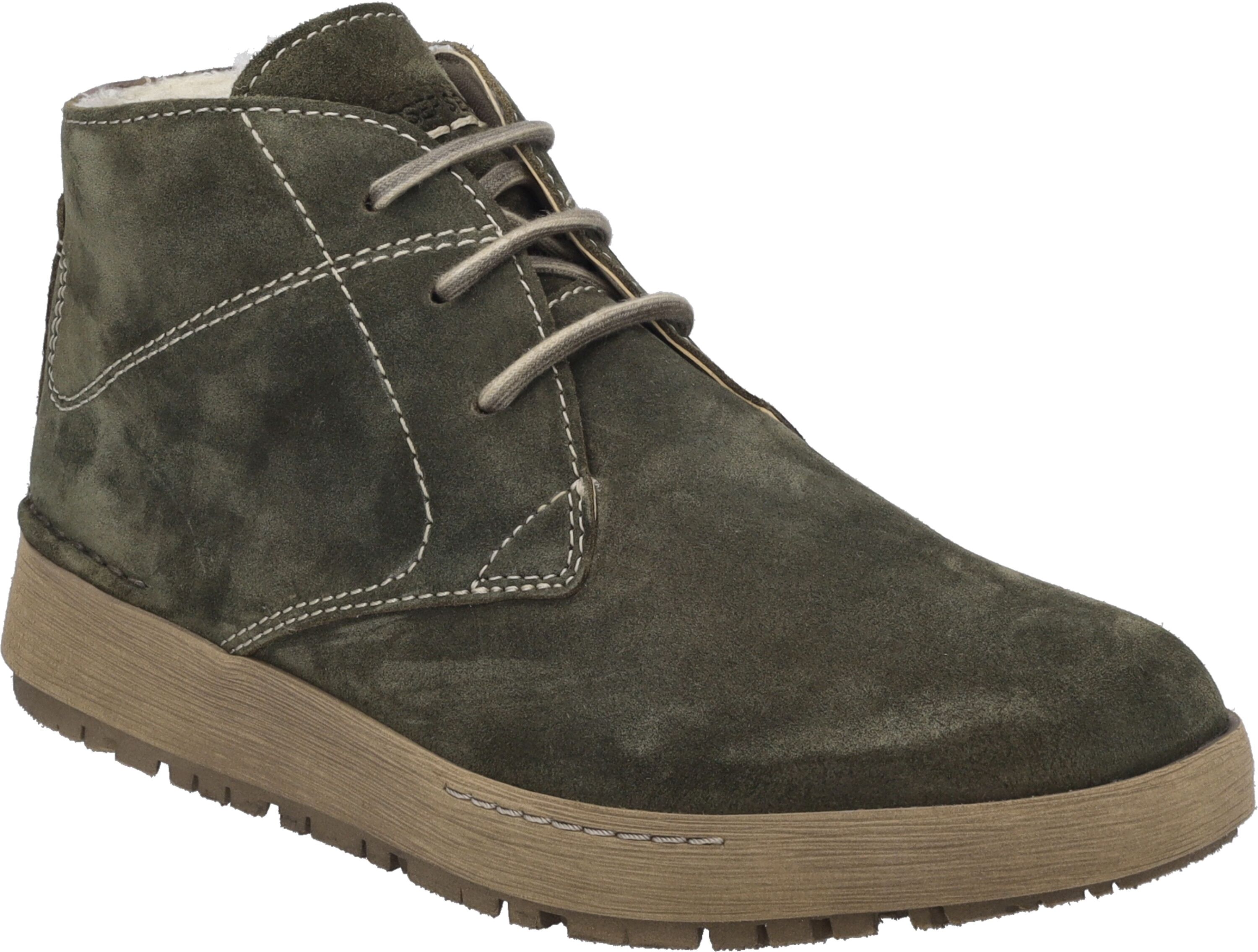 Stiefelette JOSEF SEIBEL "Anna 08, moos", Damen, Gr. 36, grün (moos), Obermaterial: 100% Rindsleder Leather cow., Schuhe Stiefelette