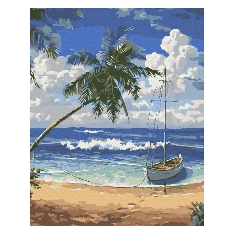 Brushme Malen nach Zahlen, 40x50 cm, Paradiesinsel, 1 Stk. (51896553)