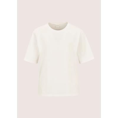 Kurzarmshirt MADELEINE "Shirt Baumwollshirt im Komfort-Fit", Damen, Gr. 44, wollweiß, Shirts