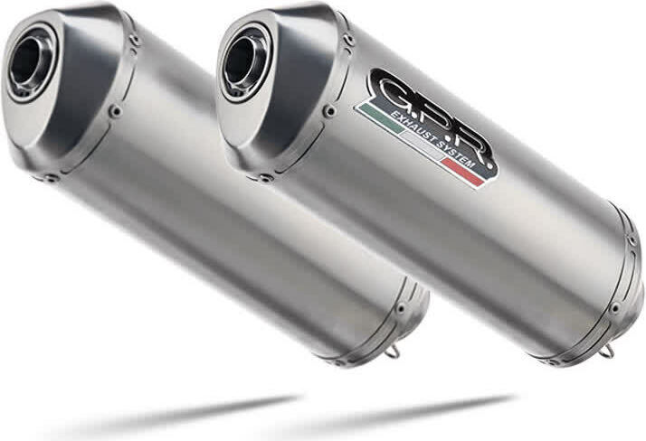 GPR Slip-On-Endtöpfe mit Satinox-Katalysator genehmigt für Yamaha BT Bulldog 1100