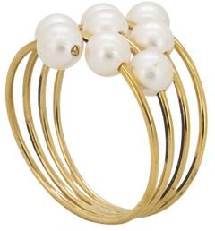 Saro Lifestyle Pearl Design Napkin Rings (Set of 4)