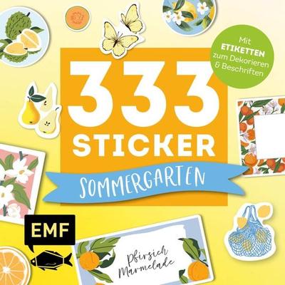333 Sticker – Sommergarten: Küchen-Etiketten und Aufkleber mit beschreibbarer Oberfläche