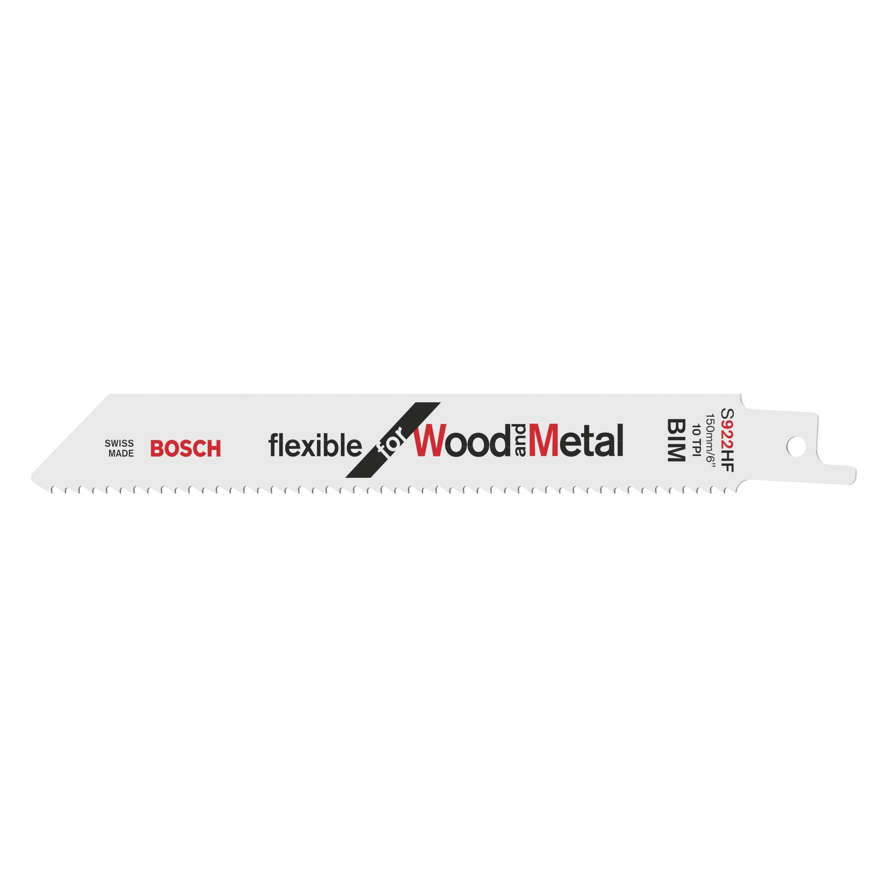 Bosch Professional Zubehör Säbelsägeblatt S 922 HF (2608656016)
