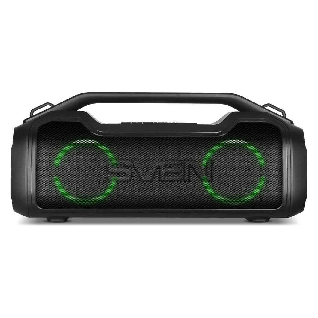 Sven PS-390, juodas, power output (RMS), Atsparus vandeniui (IPx5), TWS, Bluetooth, Micro SD (10 h) (PS-390)