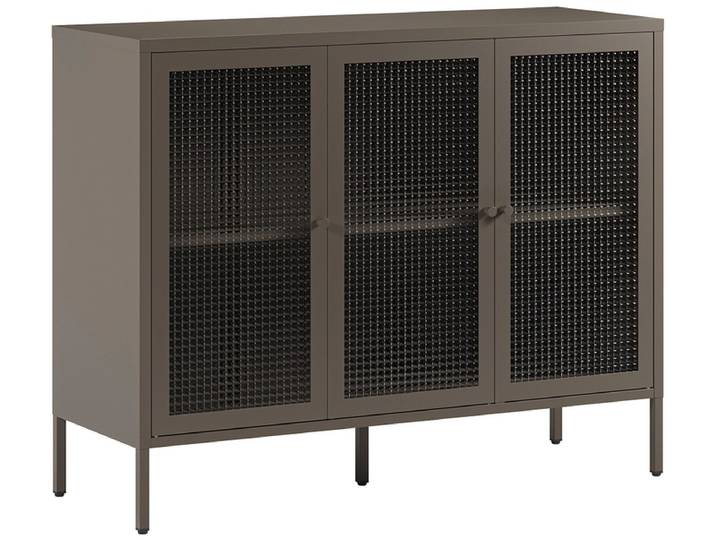 Kommode MARCKERIC LAYNA 3 Türen 40x121x90cm mokka matt