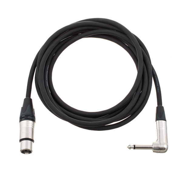 pro snake XLR female / L- Jack Mono nero