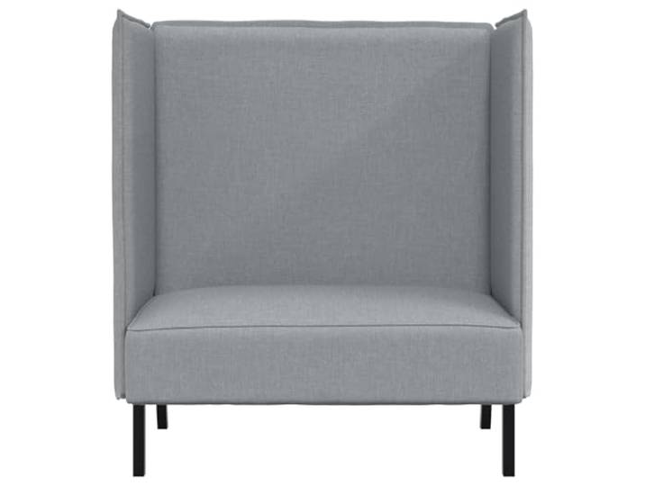 KKgypkn Hochlehner Sofa 101cm Hellgrau Stoff Zweisitzer Geräuschdämpfend, Schaumfüllung, Holzgestell, feucht abwischbar, für Co-Working