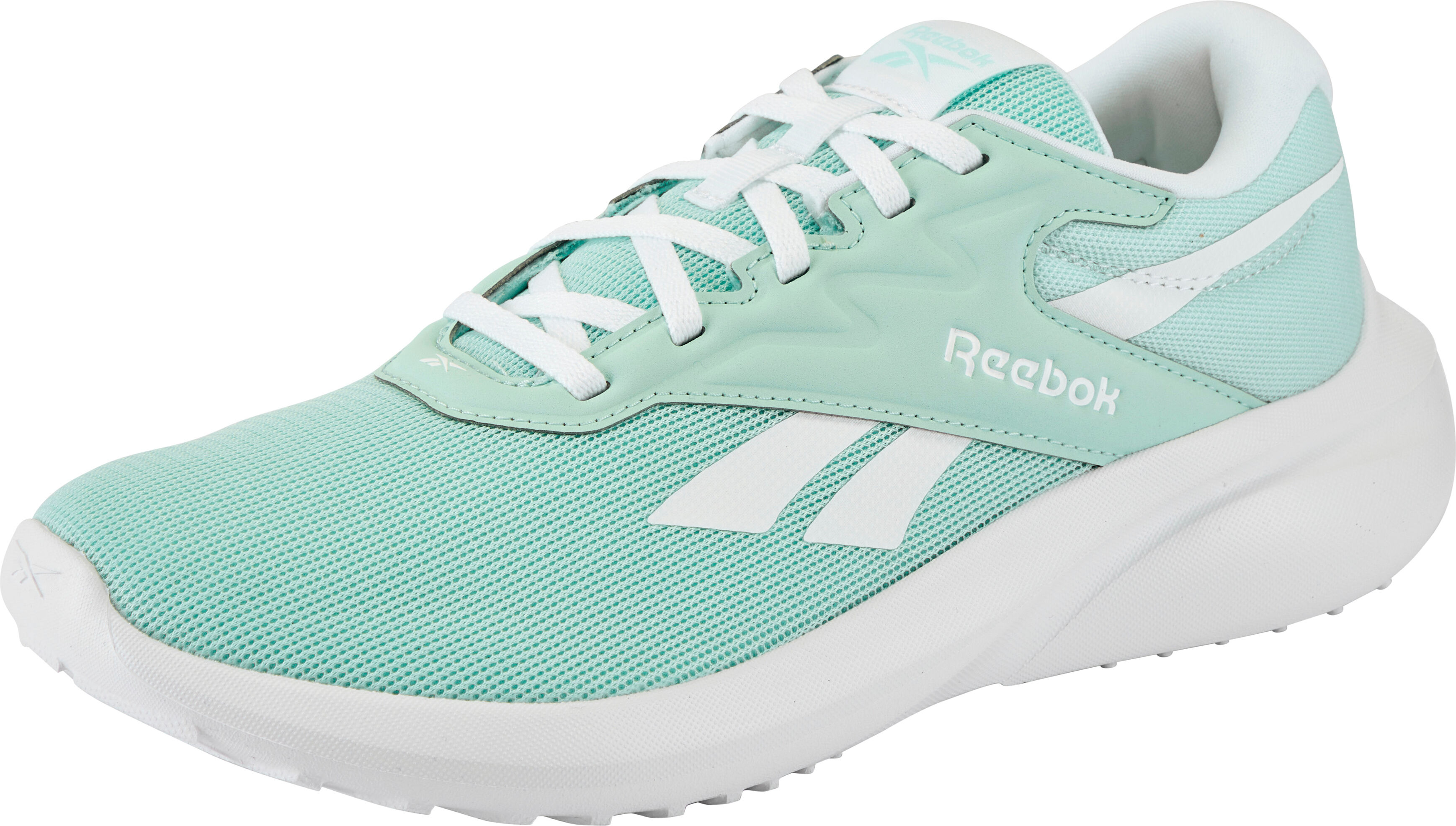 Laufschuh REEBOK "REEBOK LITE 5", Damen, Gr. 42, grün (glitch aqua, weiß), Synthetik, Textil, Schuhe Laufschuh glitch aqua, weiß 42