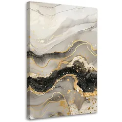 LEINWANDBILD Marmor mit Gold-Glamour-Stil 60x90cm