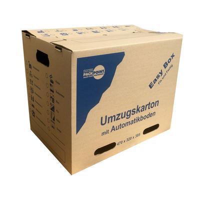 VEPATIM 10x Umzugskarton Transportkarton mit Automatikboden 470 x 320 x 385 mm