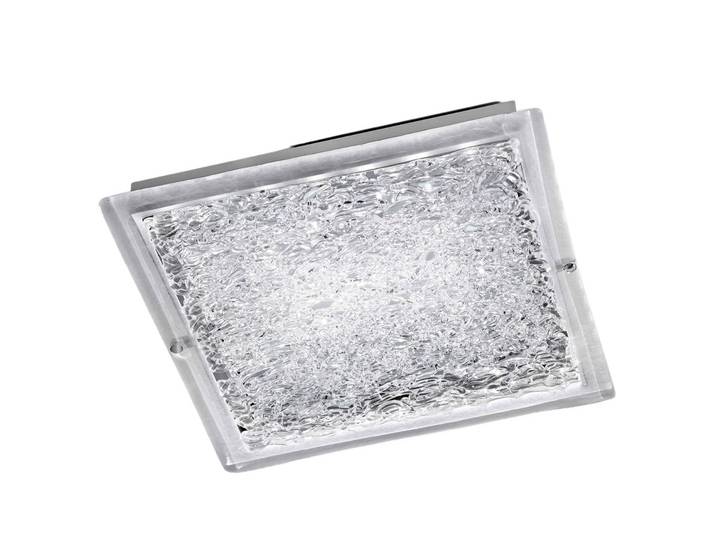 Cremasco Deckenlampe Mary, alu / grau / zink, für Wohn- / Esszimmer, Kristall, Modern, Deckenlampe