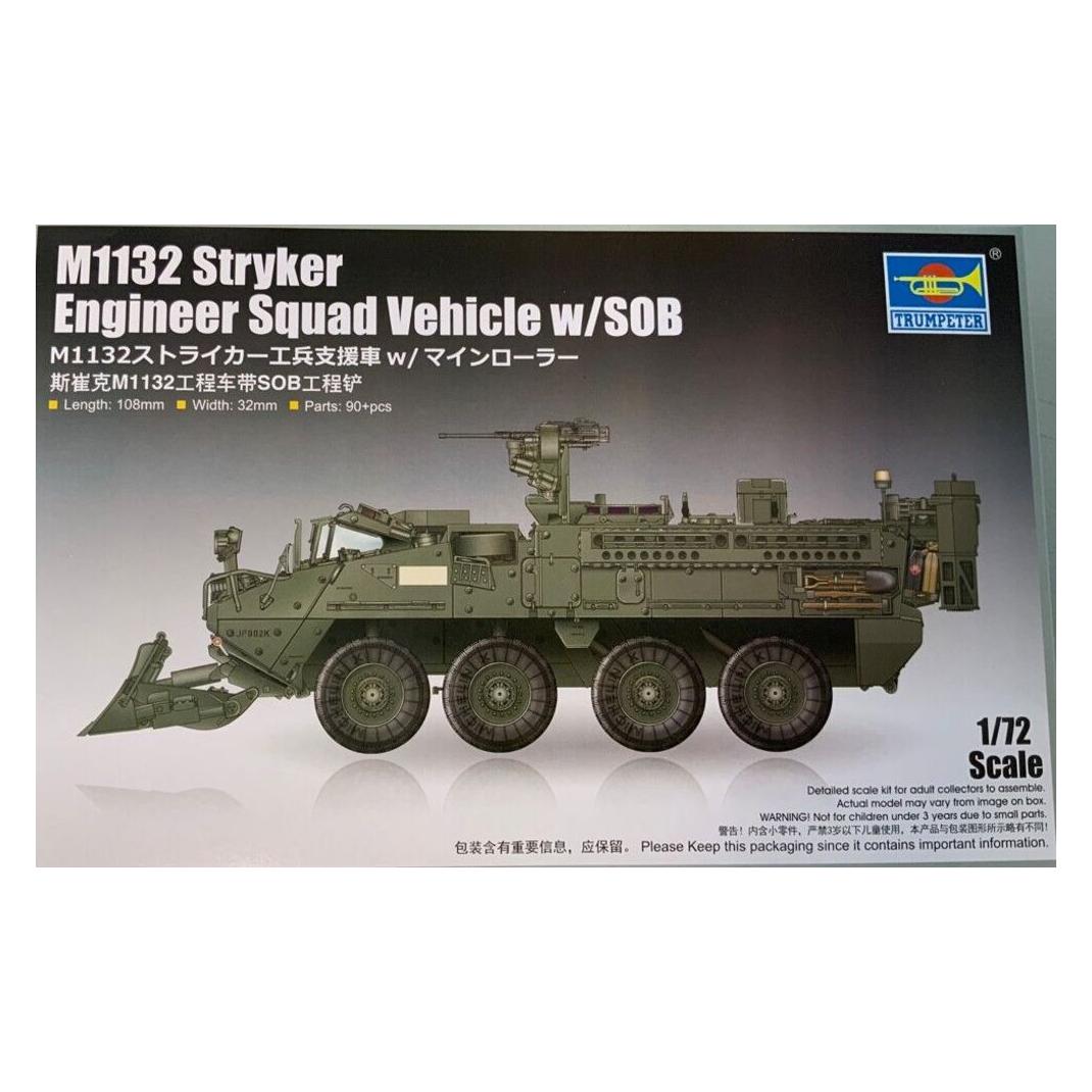 Trumpeter M1132 Stryker Engineer Squad Vehicle w/SOB (07456)