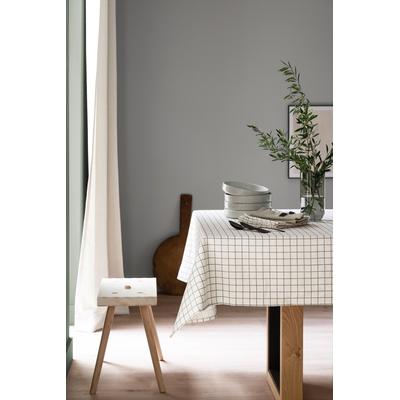 Tischläufer "Check", weiß (anthrazit), B:140cm L:260cm, Baumwolle, SCHÖNER WOHNEN-KOLLEKTION, Tischdecken, aus reiner, sanforisierter Baumwolle