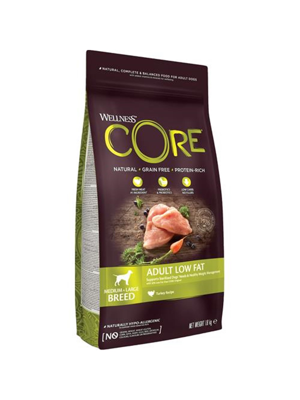 CORE Adult Low Fat Turkey Medium/Large 1.8 kg