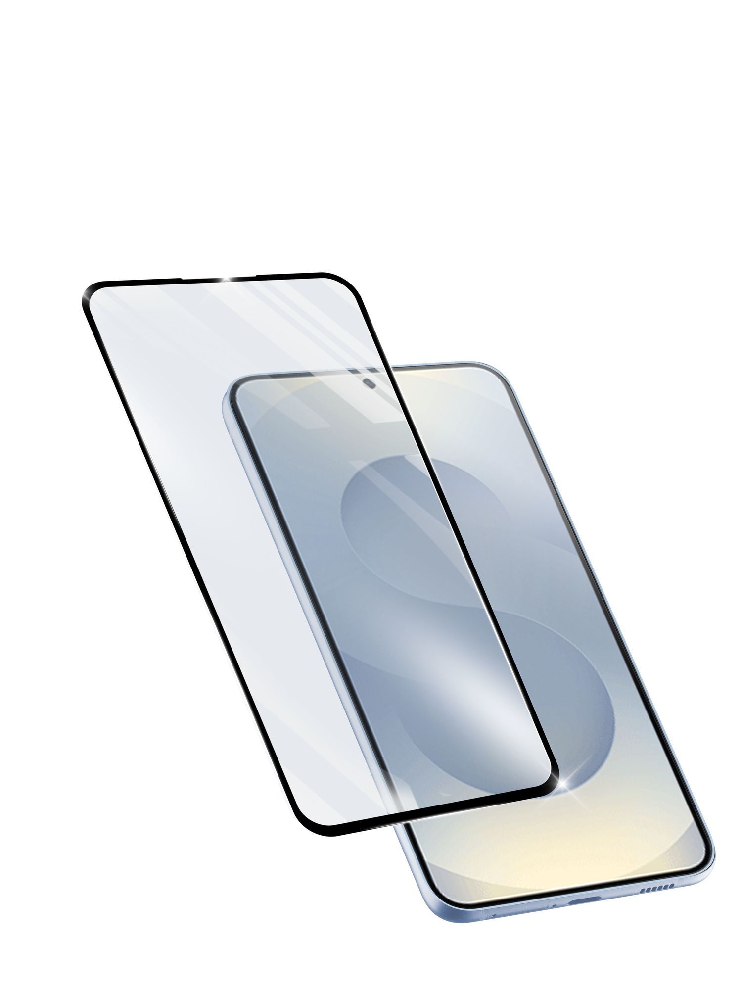 Cellular Line Klare Bildschirmschutzfolie gehärtetes Glas 9H für Samsung Galaxy S25 FE Impact Glass Capsule 61190