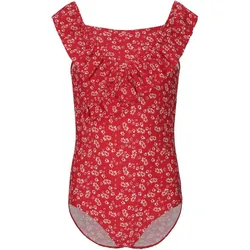 ZigZag Tropical Badeanzug Mädchen 3786 - print red flowers 4 (104)