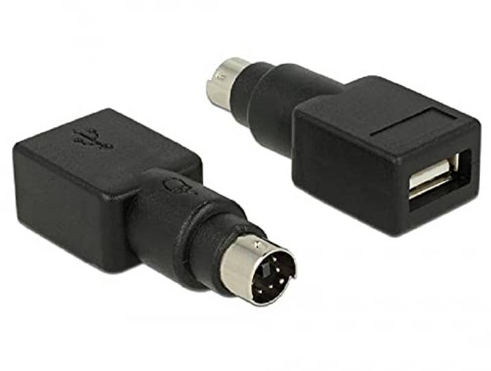 DeLock Adapter PS2-stekker > USB type A bus (65898)