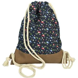Freizeit-Büdel Floral blau 201